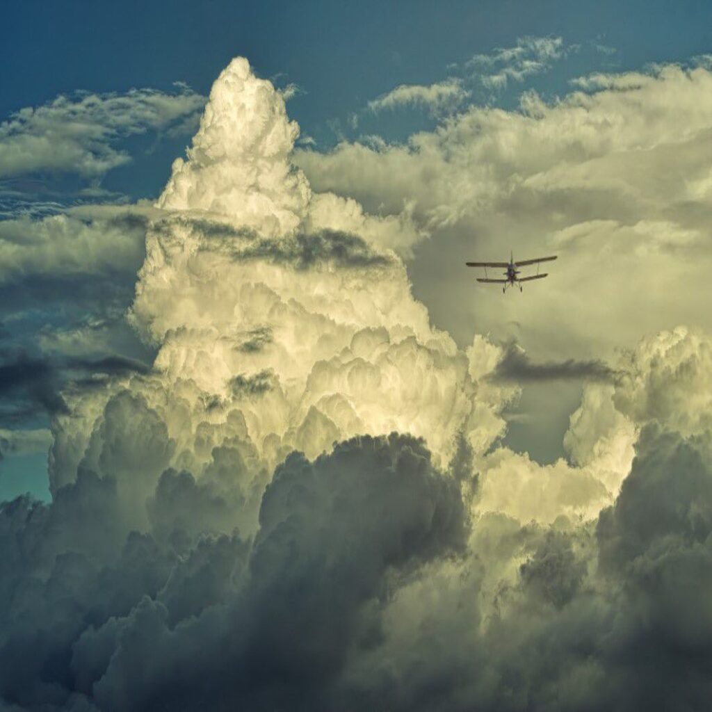 aircraft in clouds so beautiful.
